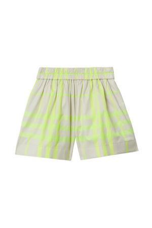 beige cotton shorts BURBERRY KIDS | 8078416B8263